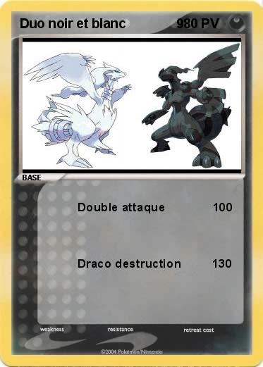 Pokemon Duo noir et blanc              9