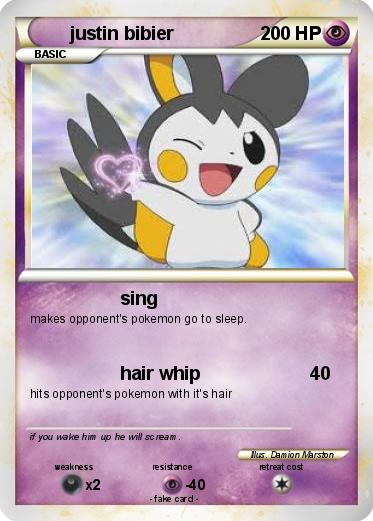 Pokemon justin bibier