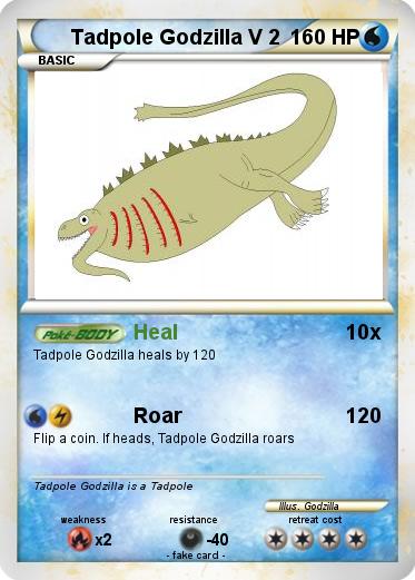 Pokemon Tadpole Godzilla V 2