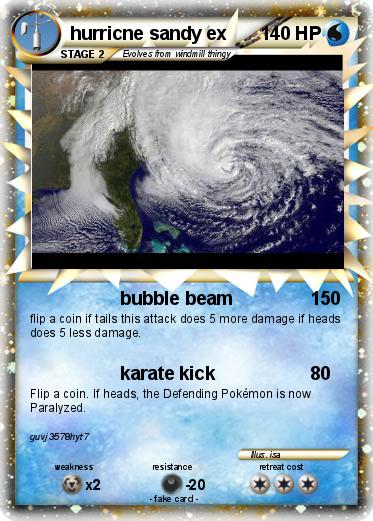 Pokemon hurricne sandy ex