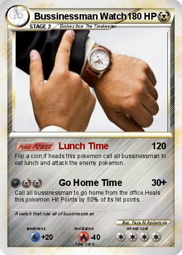 Pokemon Bussinessman Watch
