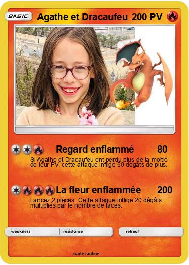 Pokemon Agathe et Dracaufeu
