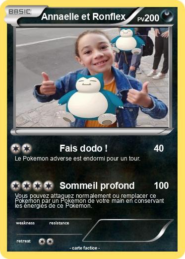 Pokemon Annaelle et Ronflex
