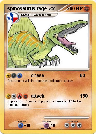 Pokemon spinosaurus rage