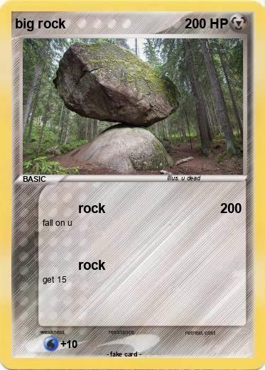 Pokemon big rock