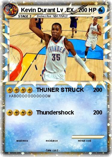 Pokemon Kevin Durant Lv .EX