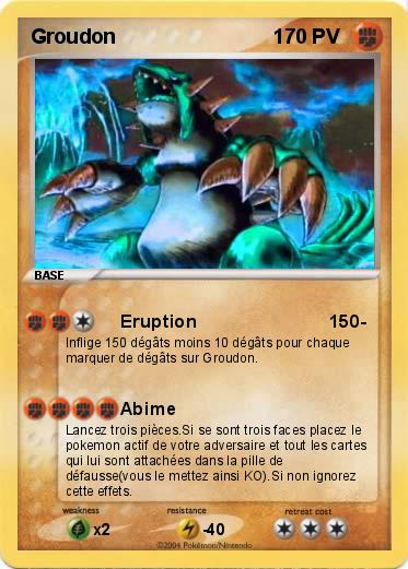 Pokemon Groudon                            1
