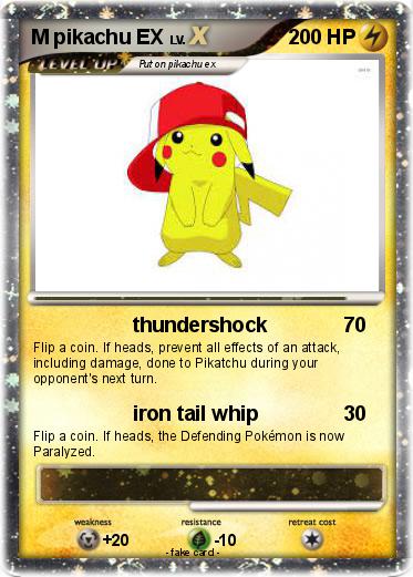 Pokemon M pikachu EX