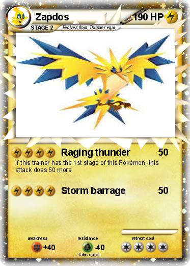 Pokemon Zapdos