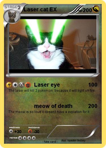 Pokemon Laser cat EX