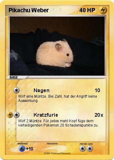 Pokemon Pikachu Weber