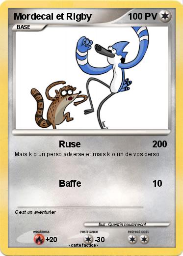 Pokemon Mordecai et Rigby