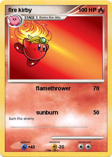 Pokemon fire kirby