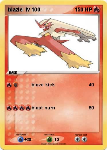 Pokemon blazie  lv 100