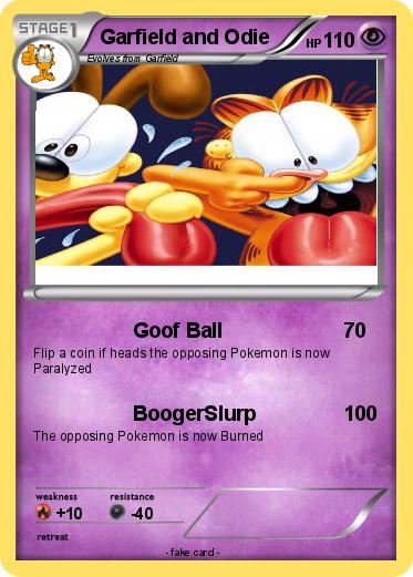 Pokemon Garfield and Odie