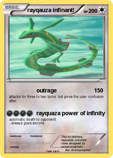 Pokemon rayqauza infinant!