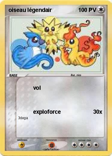 Pokemon oiseau légendair