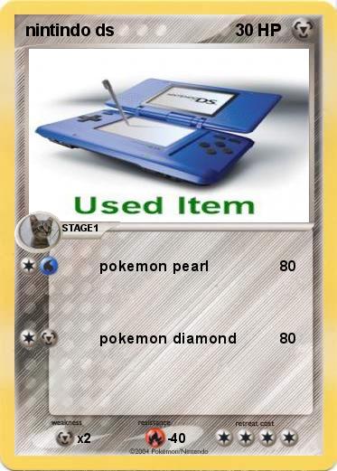 Pokemon nintindo ds