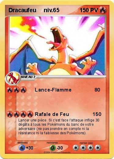 Pokemon Dracaufeu     niv.65