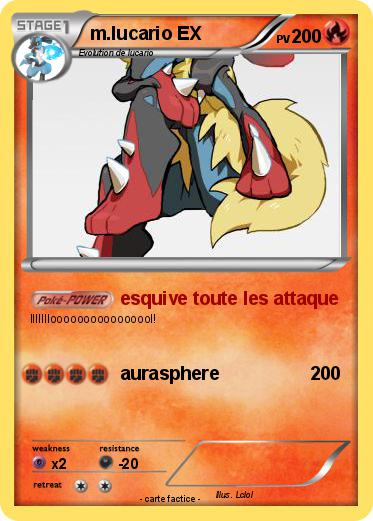 Pokemon m.lucario EX