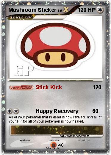 Pokemon Mushroom Sticker