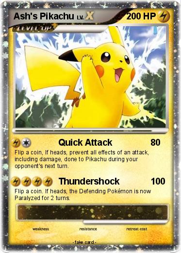 Pokemon Ash's Pikachu