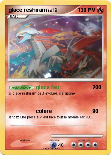 Pokemon glace reshiram