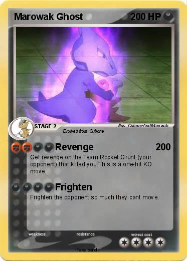 Pokemon Marowak Ghost
