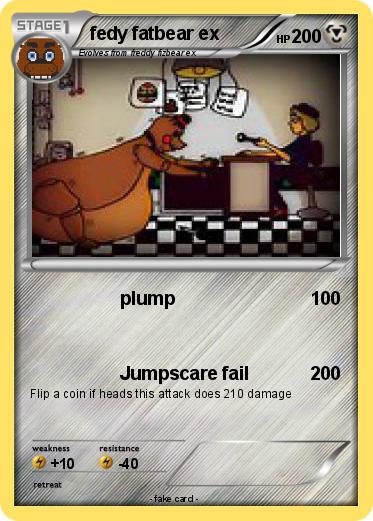 Pokemon fedy fatbear ex