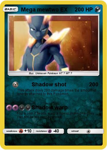 Pokemon Mega mewtwo EX