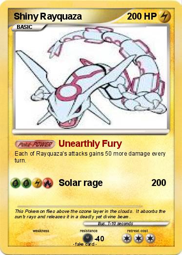Pokemon Shiny Rayquaza