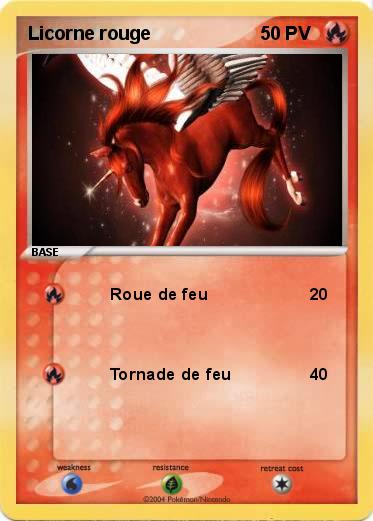 Pokemon Licorne rouge