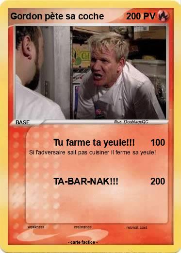 Pokemon Gordon pète sa coche