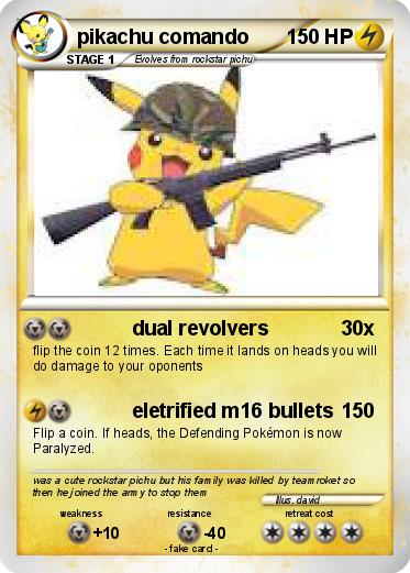 Pokemon pikachu comando