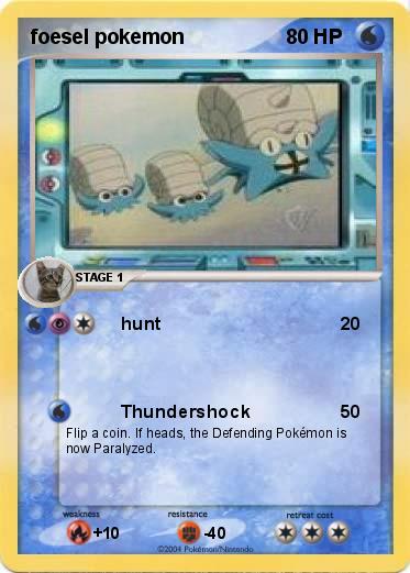 Pokemon foesel pokemon