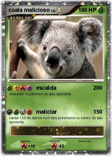 Pokemon coala malicioso