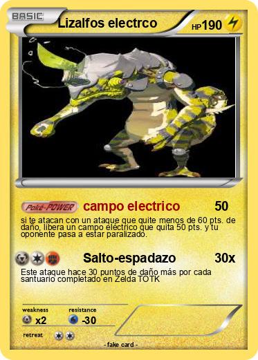 Pokemon Lizalfos electrco