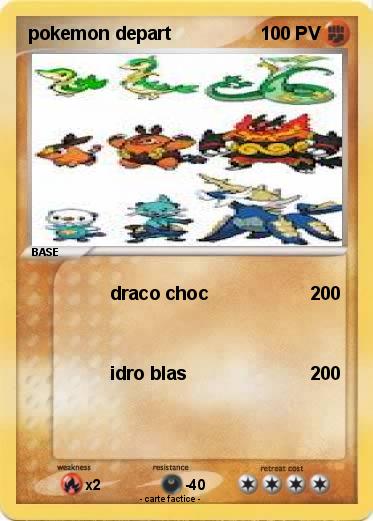 Pokemon pokemon depart