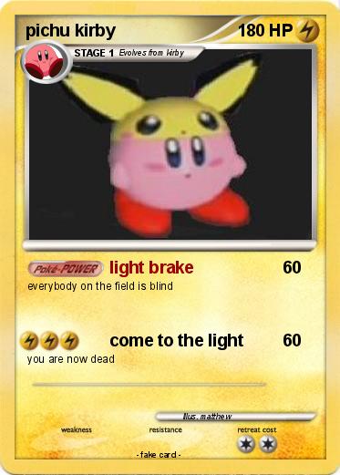 Pokemon pichu kirby