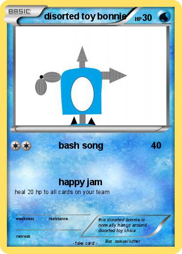 Pokemon disorted toy bonnie