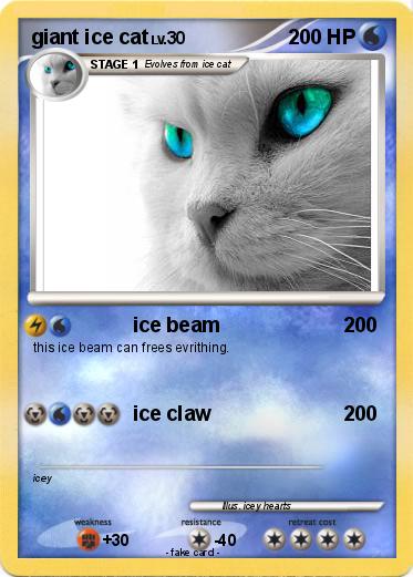 Pokemon giant ice cat