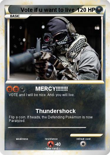 Pokemon Vote if u want to live