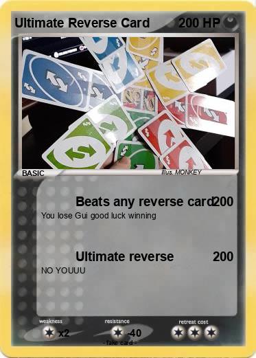 Pokemon Ultimate Reverse Card