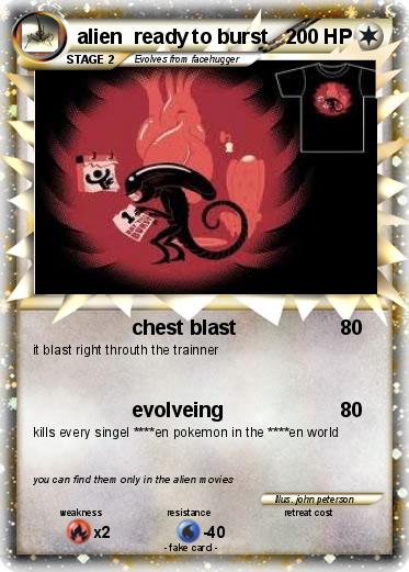 Pokemon alien  ready to burst