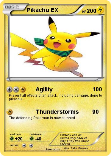 Pokemon Pikachu EX