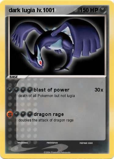 Pokemon dark lugia lv.1001