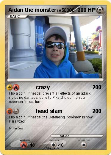Pokemon Aidan the monster