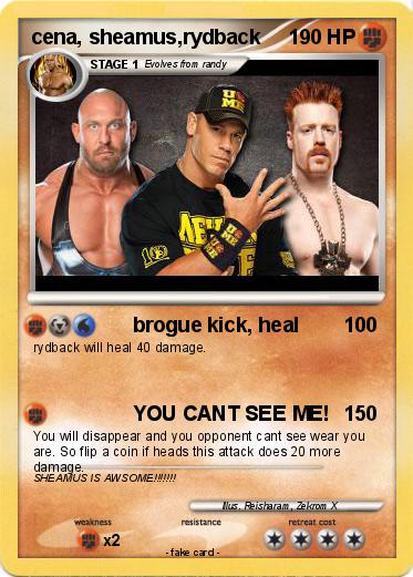 Pokemon cena, sheamus,rydback