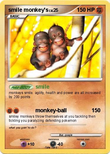 Pokemon smile monkey's