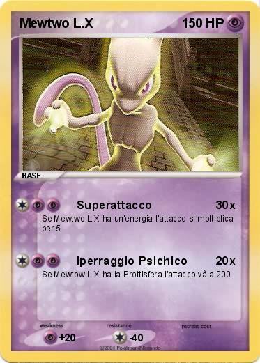 Pokemon Mewtwo L.X
